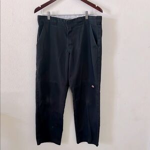 Dickies Relaxed Straight Cargo Utility Black Pants Men's Size 34